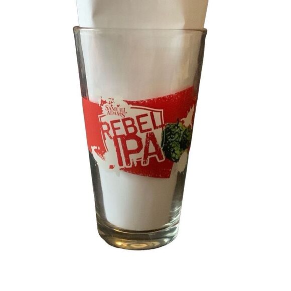 Pre Owned Sam Samuel Adams Rebel IPA 16 oz Pint Glass Rare Tumbler Glass Beer - Picture 5 of 7